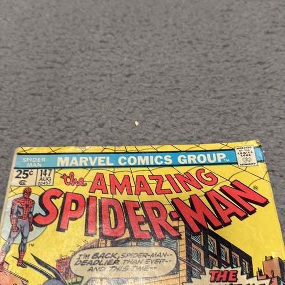 Amazing Spider-Man #147 (Marvel 1975) Jackal! Tarantula! Gwen clone! - Picture 2 of 6
